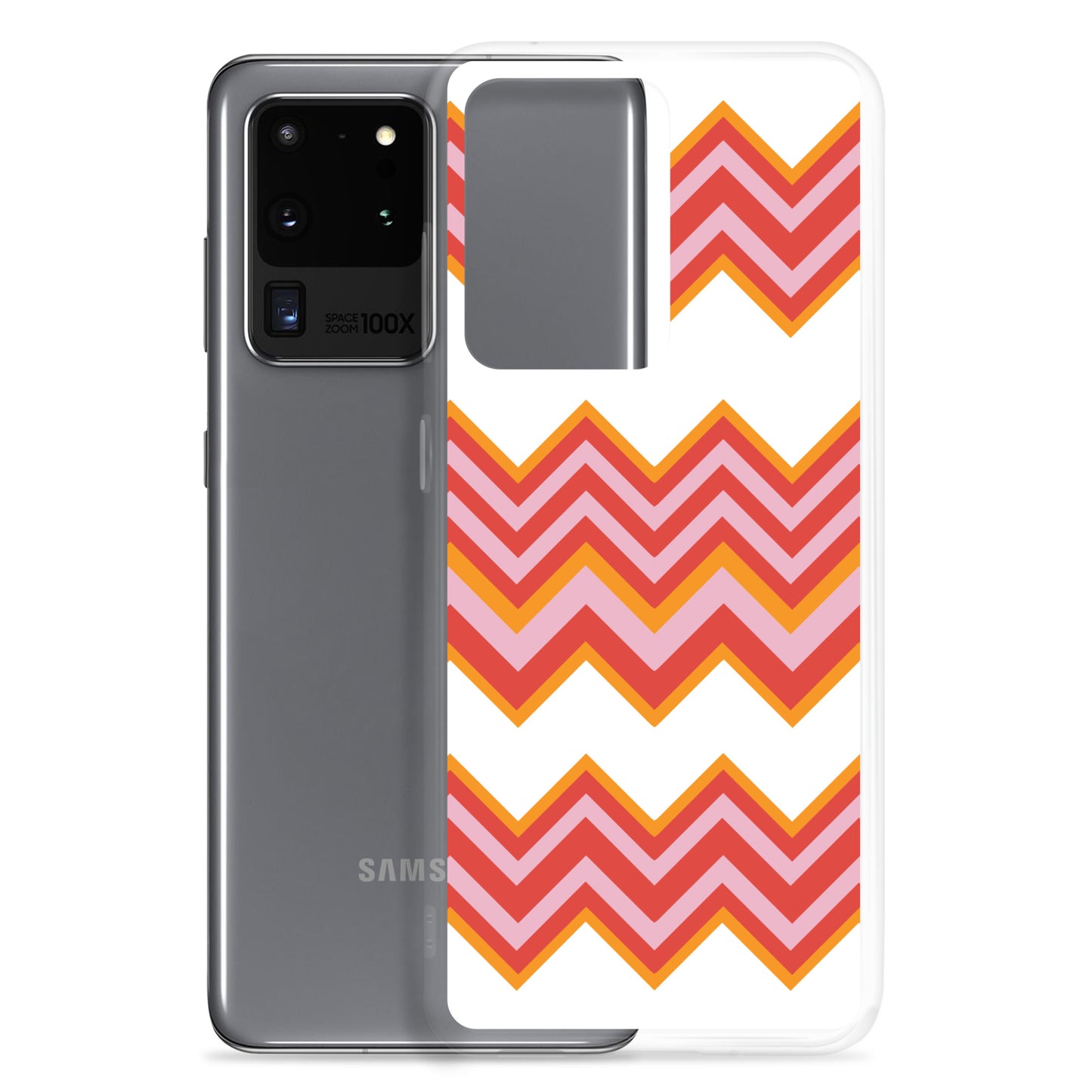 Retro Zigzag - Inspired By Taylor Swift - Sustainably Made Clear Case for Samsung®