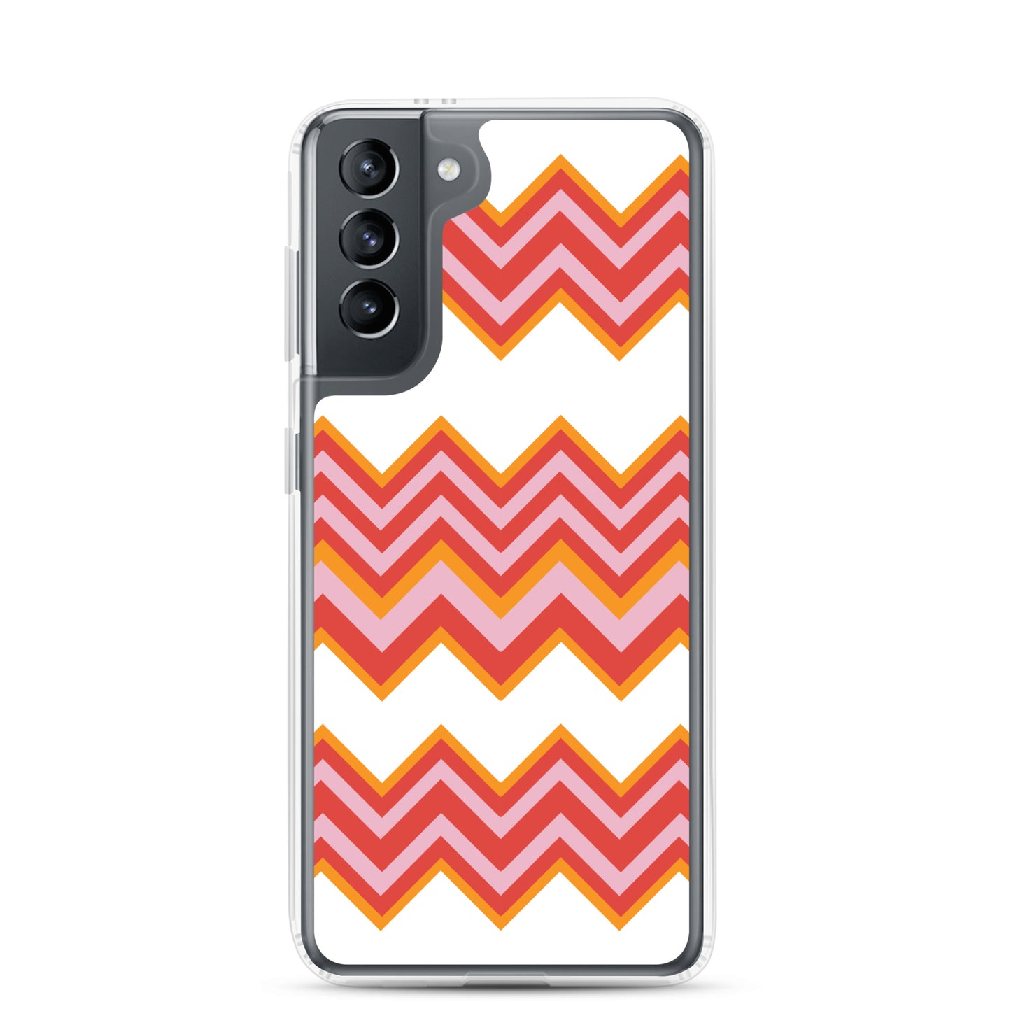 Retro Zigzag - Inspired By Taylor Swift - Sustainably Made Clear Case for Samsung®