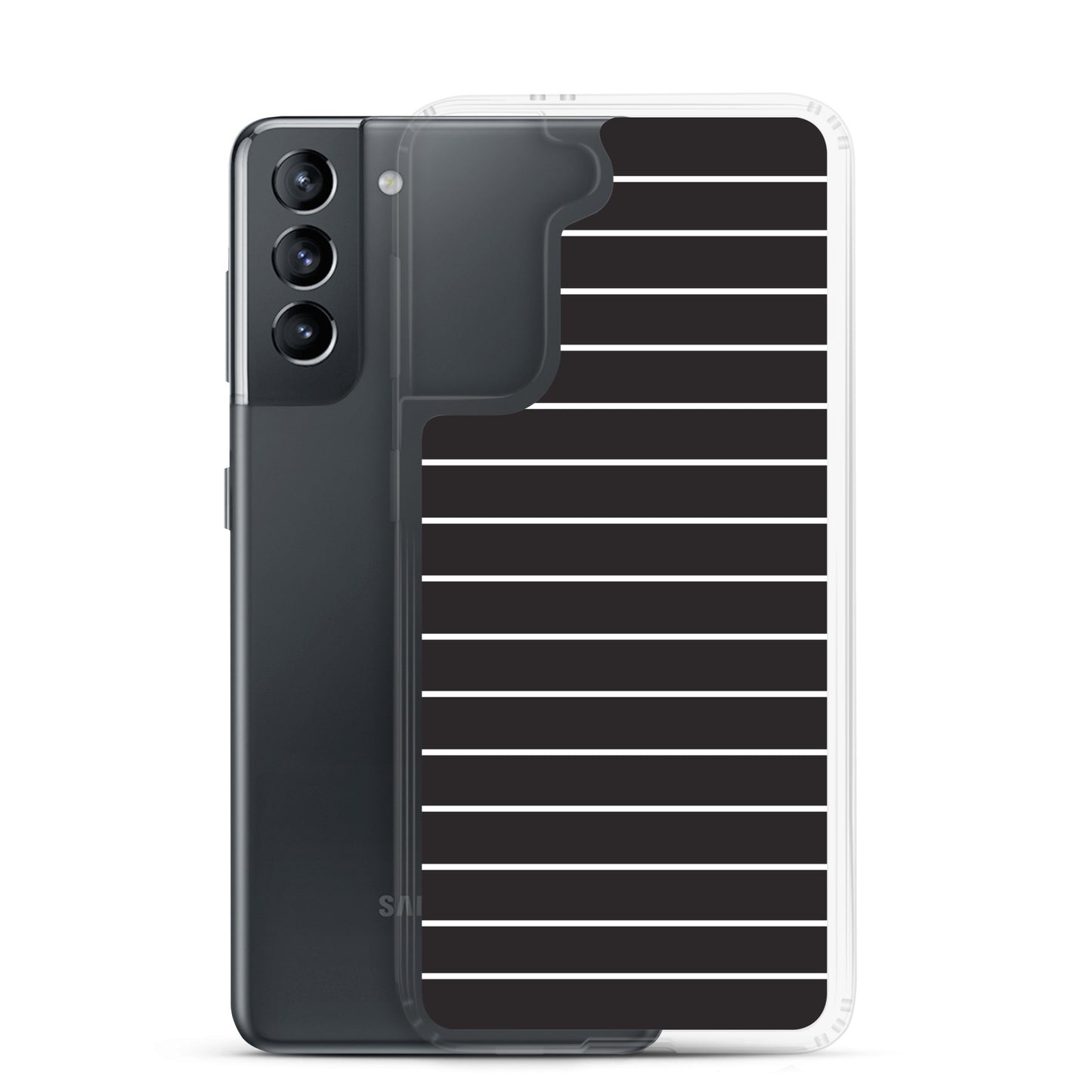 Black Stripes - Inspired By Taylor Swift - Sustainably Made Clear Case for Samsung®