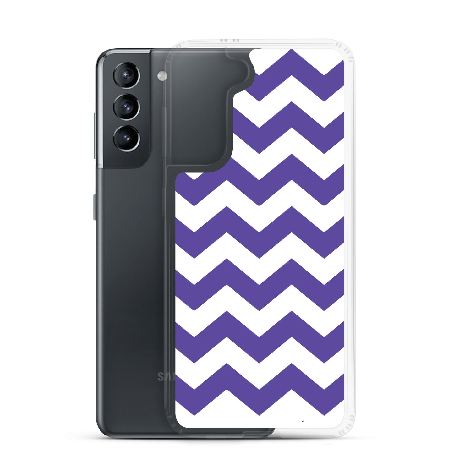 Blue Zigzag - Inspired By Harry Styles - Sustainably Made Clear Case for Samsung®