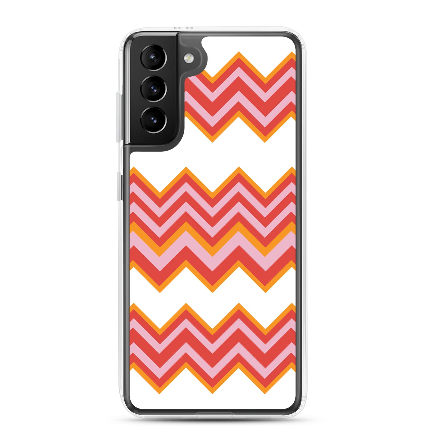 Retro Zigzag - Inspired By Taylor Swift - Sustainably Made Clear Case for Samsung®