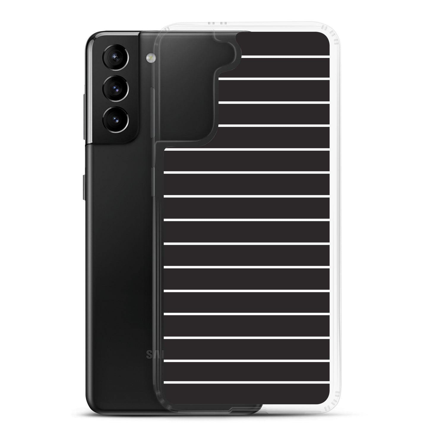 Black Stripes - Inspired By Taylor Swift - Sustainably Made Clear Case for Samsung®