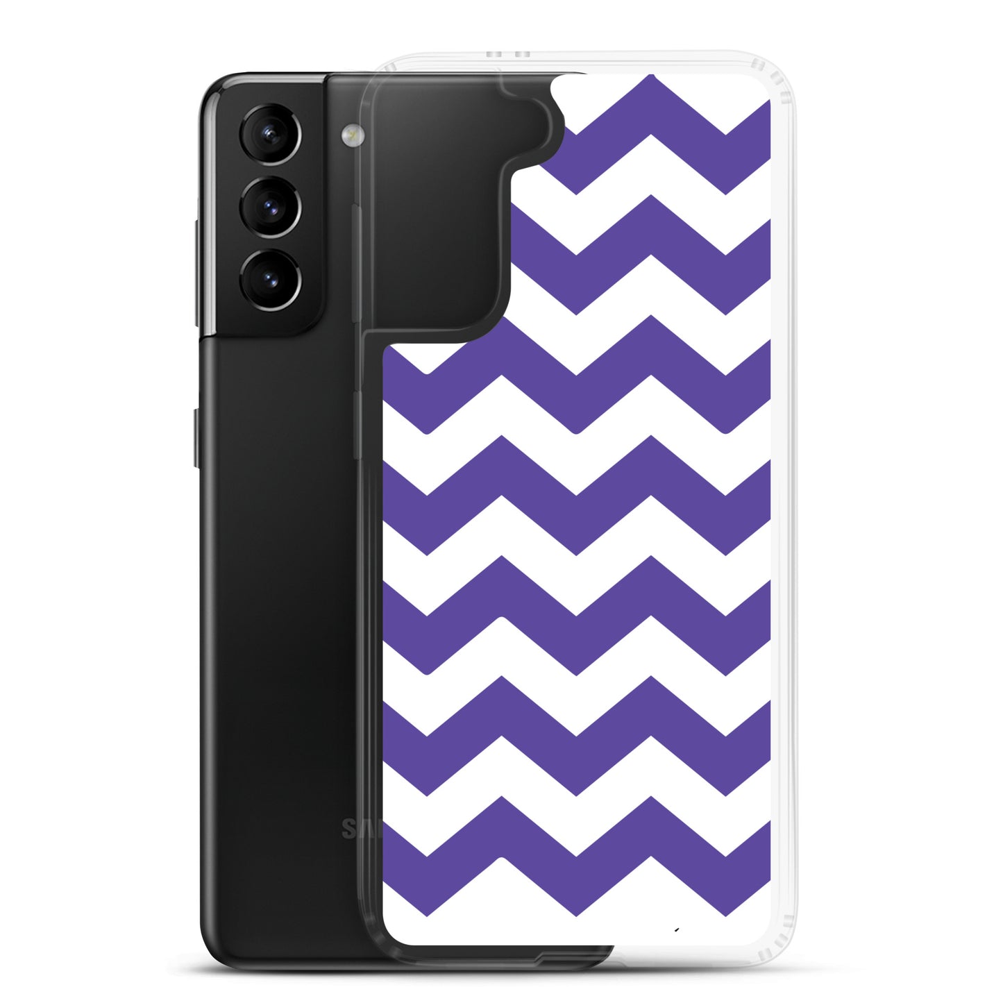 Blue Zigzag - Inspired By Harry Styles - Sustainably Made Clear Case for Samsung®