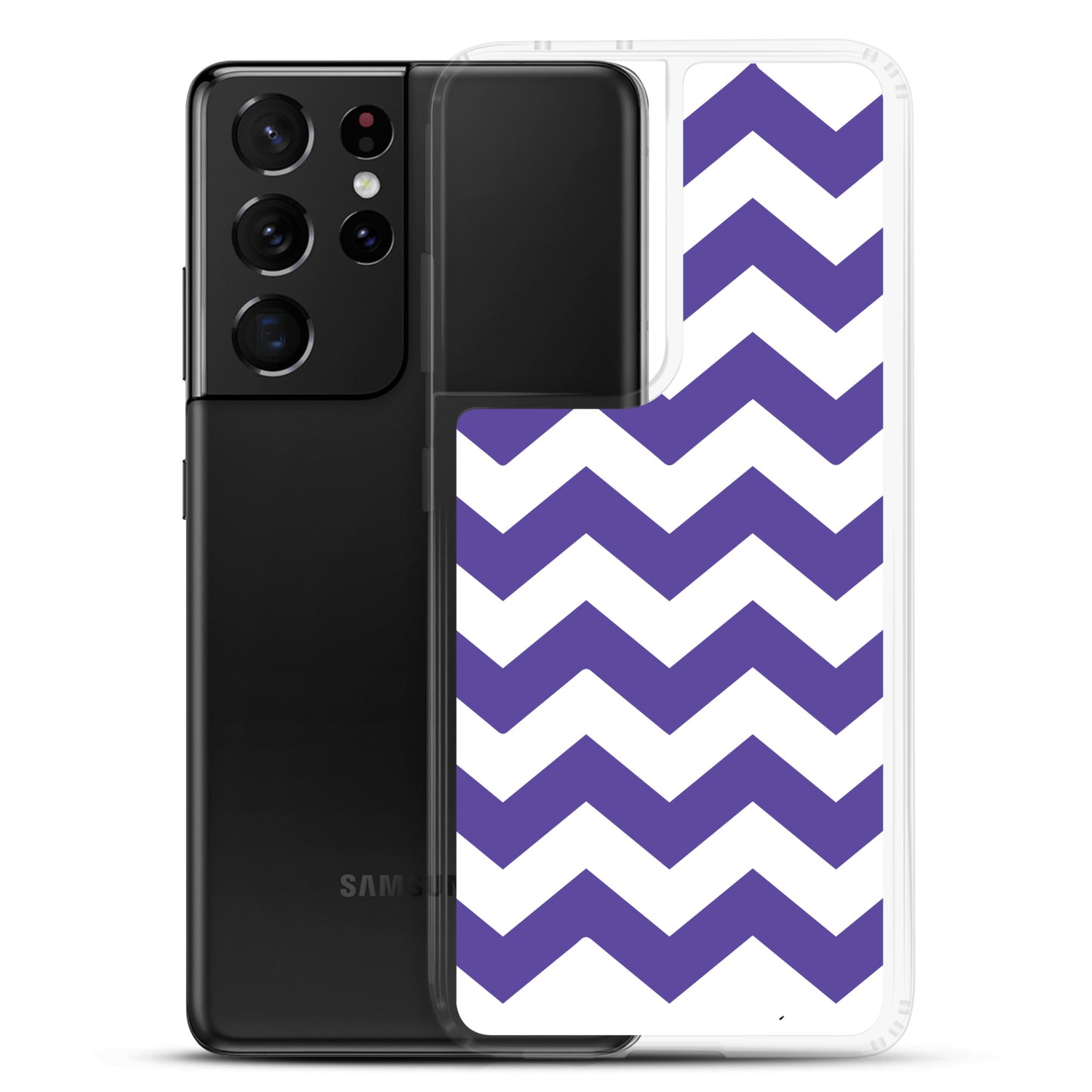 Blue Zigzag - Inspired By Harry Styles - Sustainably Made Clear Case for Samsung®