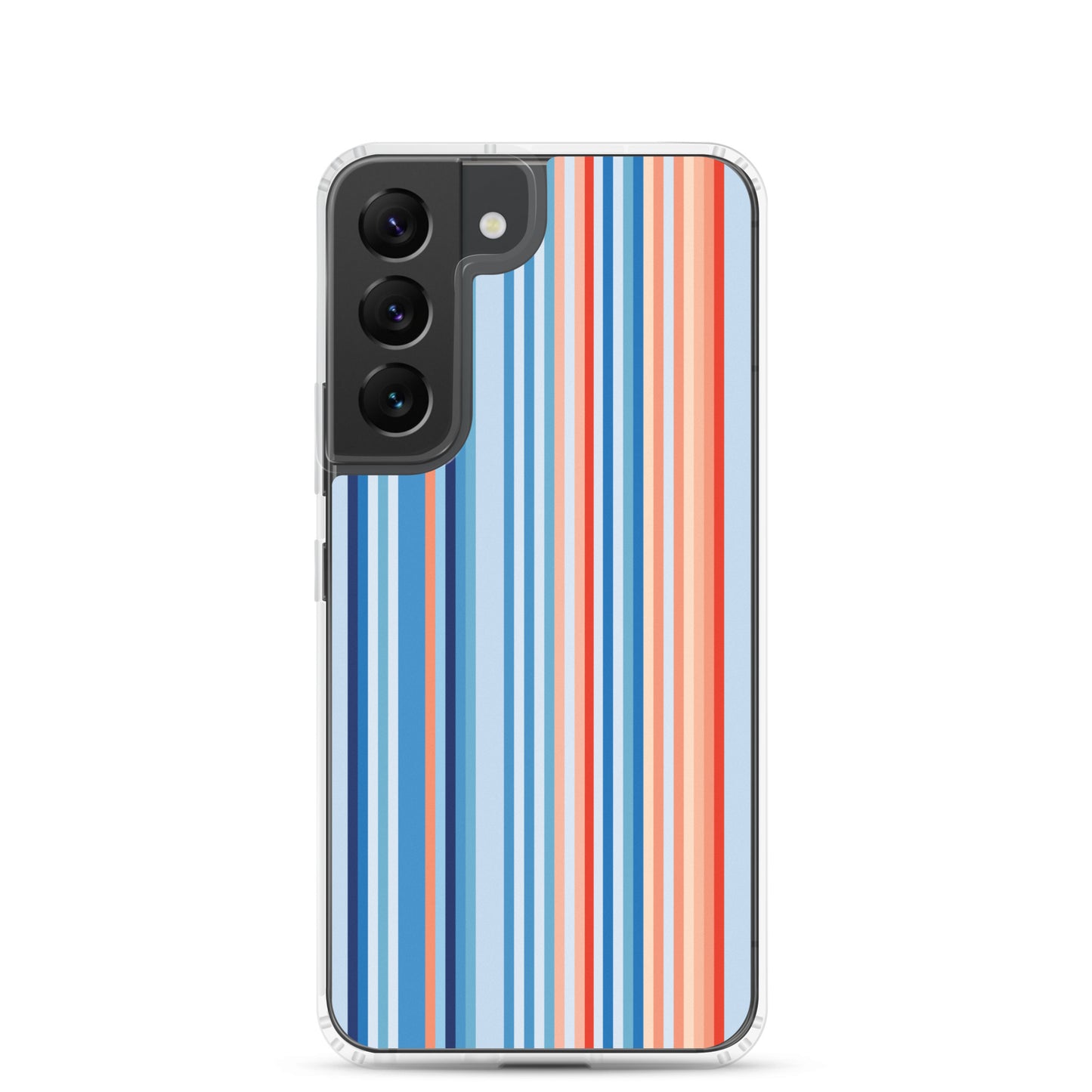 Climate Change Global Warming Stripes - Sustainably Made Clear Case for Samsung® Vertical