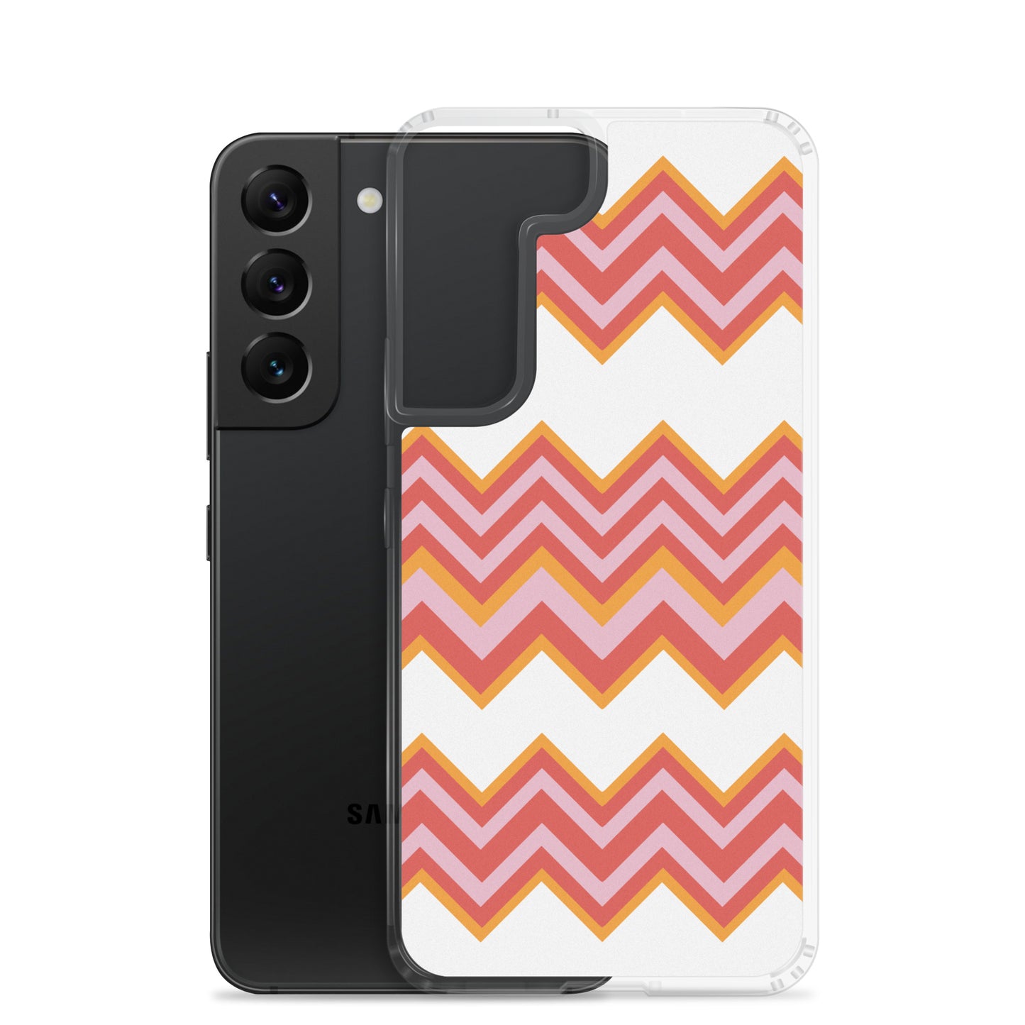 Retro Zigzag - Inspired By Taylor Swift - Sustainably Made Clear Case for Samsung®