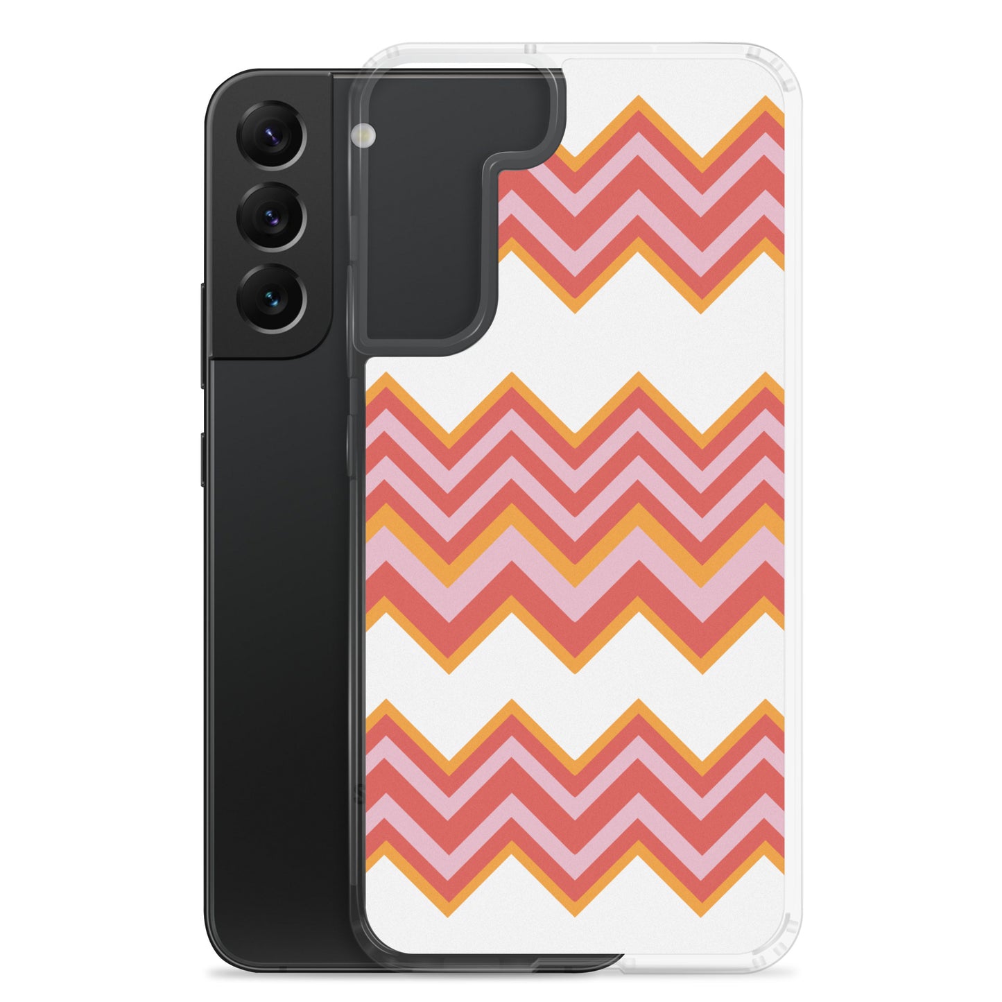 Retro Zigzag - Inspired By Taylor Swift - Sustainably Made Clear Case for Samsung®