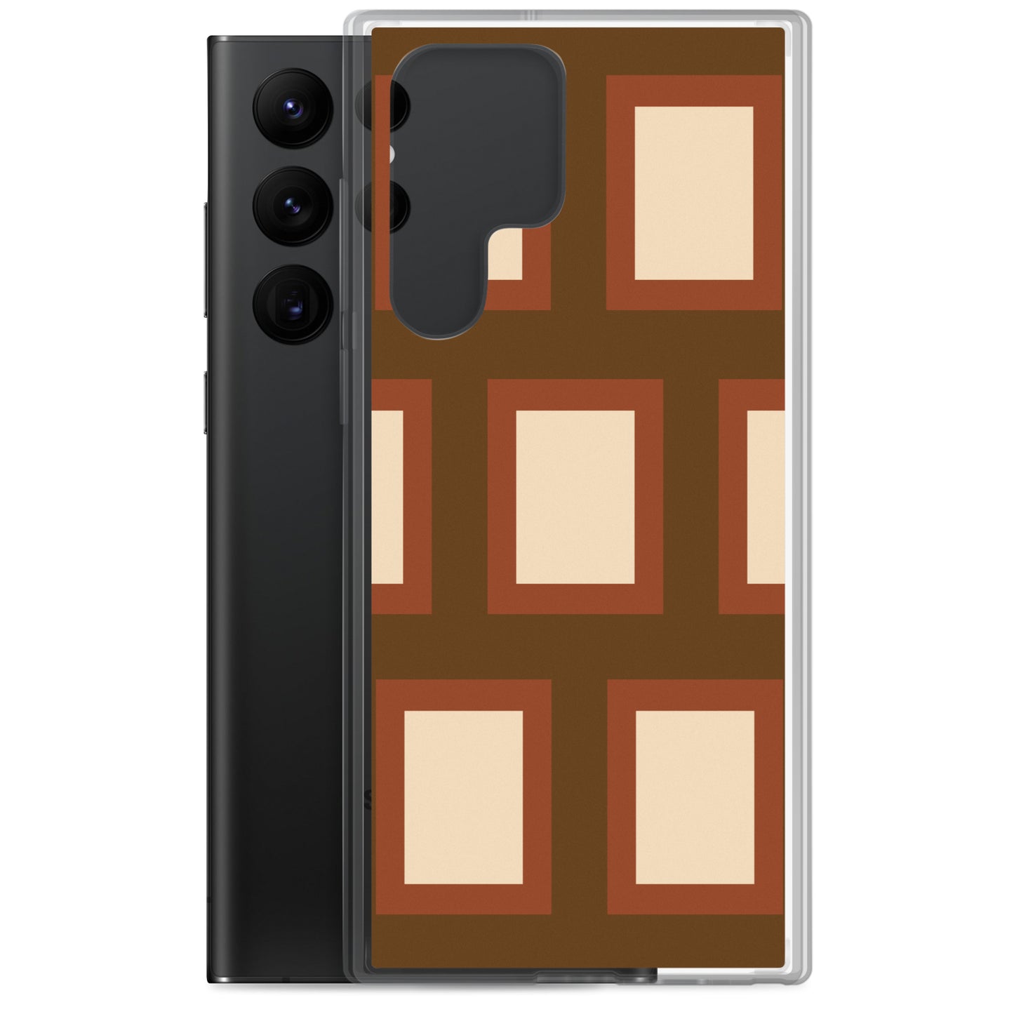 Retro Block - Inspired By Harry Styles - Sustainably Made Clear Case for Samsung®