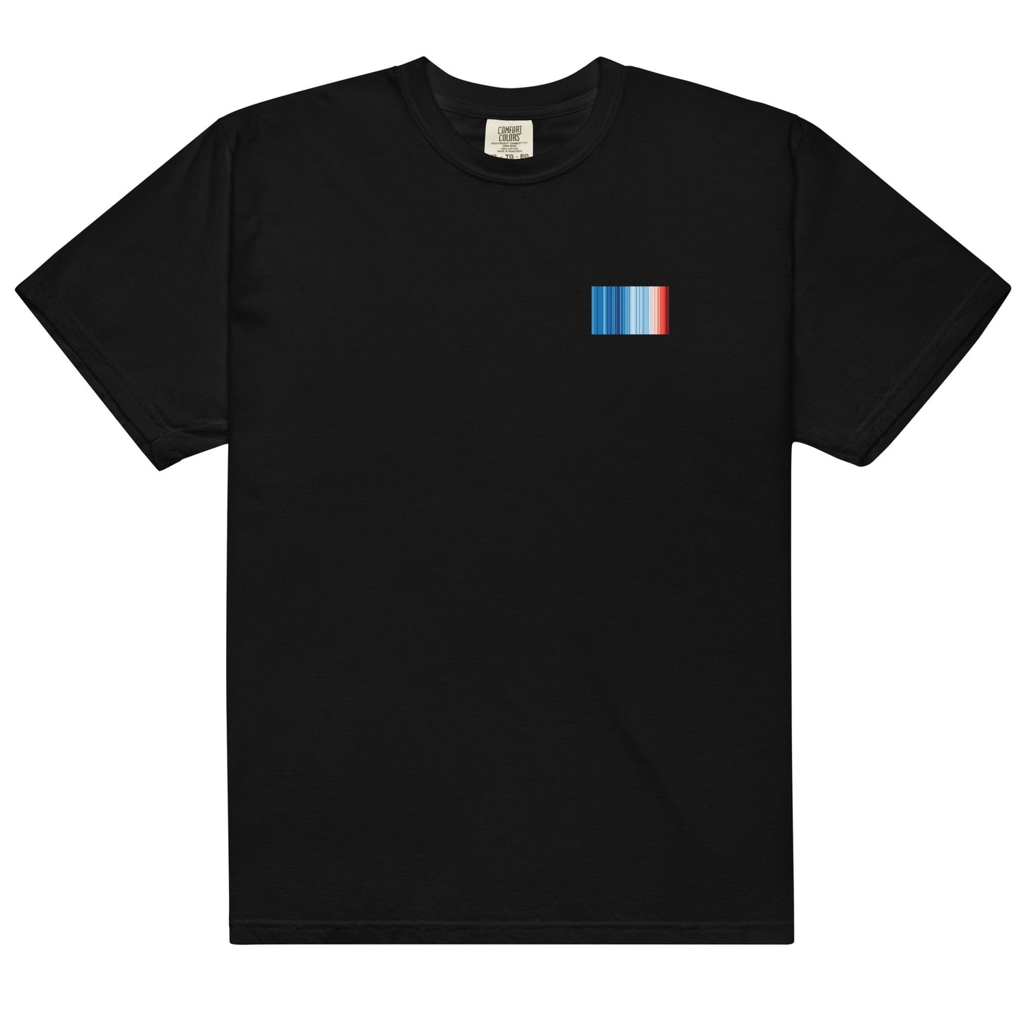 Climate Change Global Warming Stripes | Basic - Sustainably Made Men's T-shirt