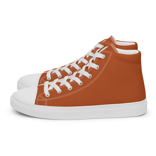 Honey Brown - Sustainably Made Men's High Top Canvas Shoes