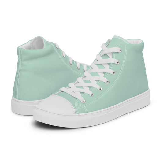 Aqua - Sustainably Made Men's High Top Canvas Shoes