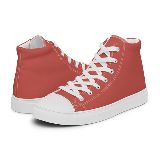 Terracota - Sustainably Made Men's High Top Canvas Shoes