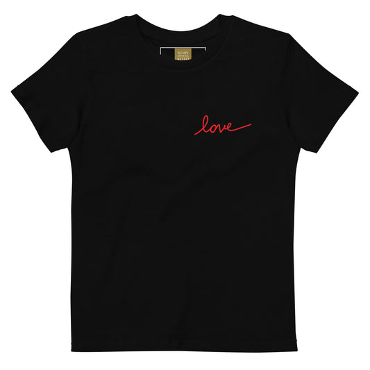 Love - Sustainably Made Women’s Short Sleeve Tee Kids t-shirt
