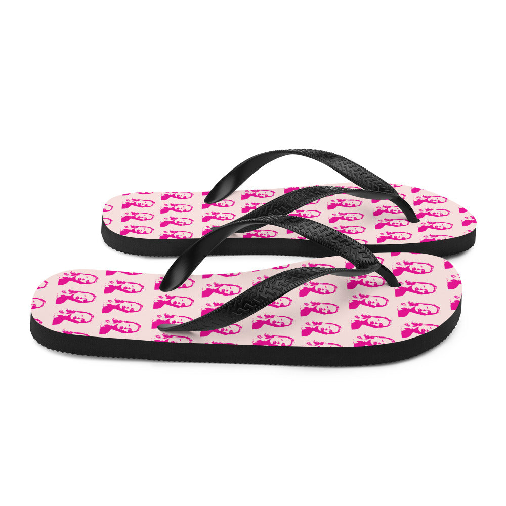 Swift Pattern Pink - Inspired By Taylor Swift - Sustainably Made Flip-Flops