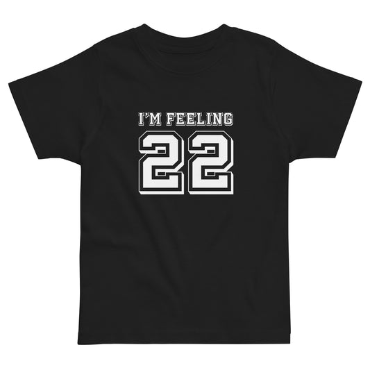 22 - Inspired By Taylor Swift - Sustainably Made Toddler jersey t-shirt