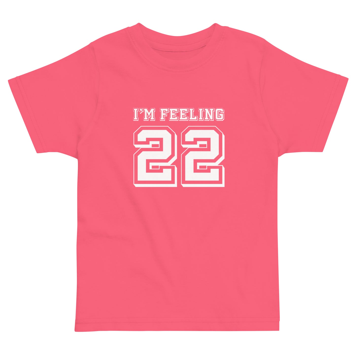 22 - Inspired By Taylor Swift - Sustainably Made Toddler jersey t-shirt