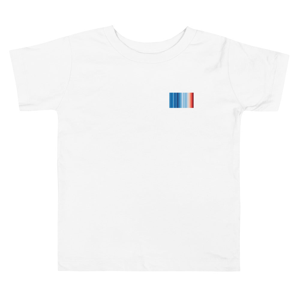 Climate Change Global Warming Stripes | Basic - Sustainably Made Kids t-shirt