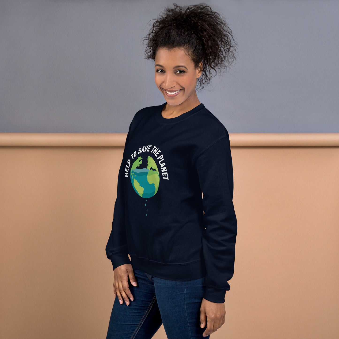Help To Save The Planet - Sustainably Made Unisex Sweatshirt