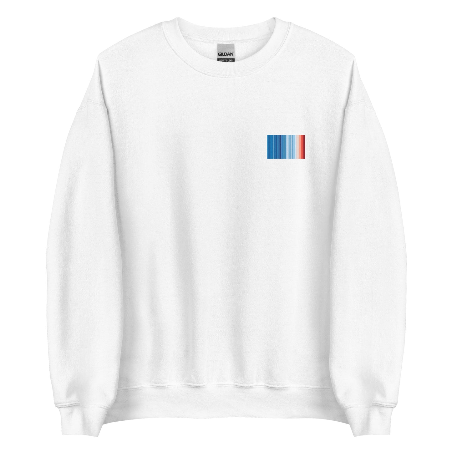Climate Change Global Warming Stripes | Basic- Sustainably Made Sweatshirt