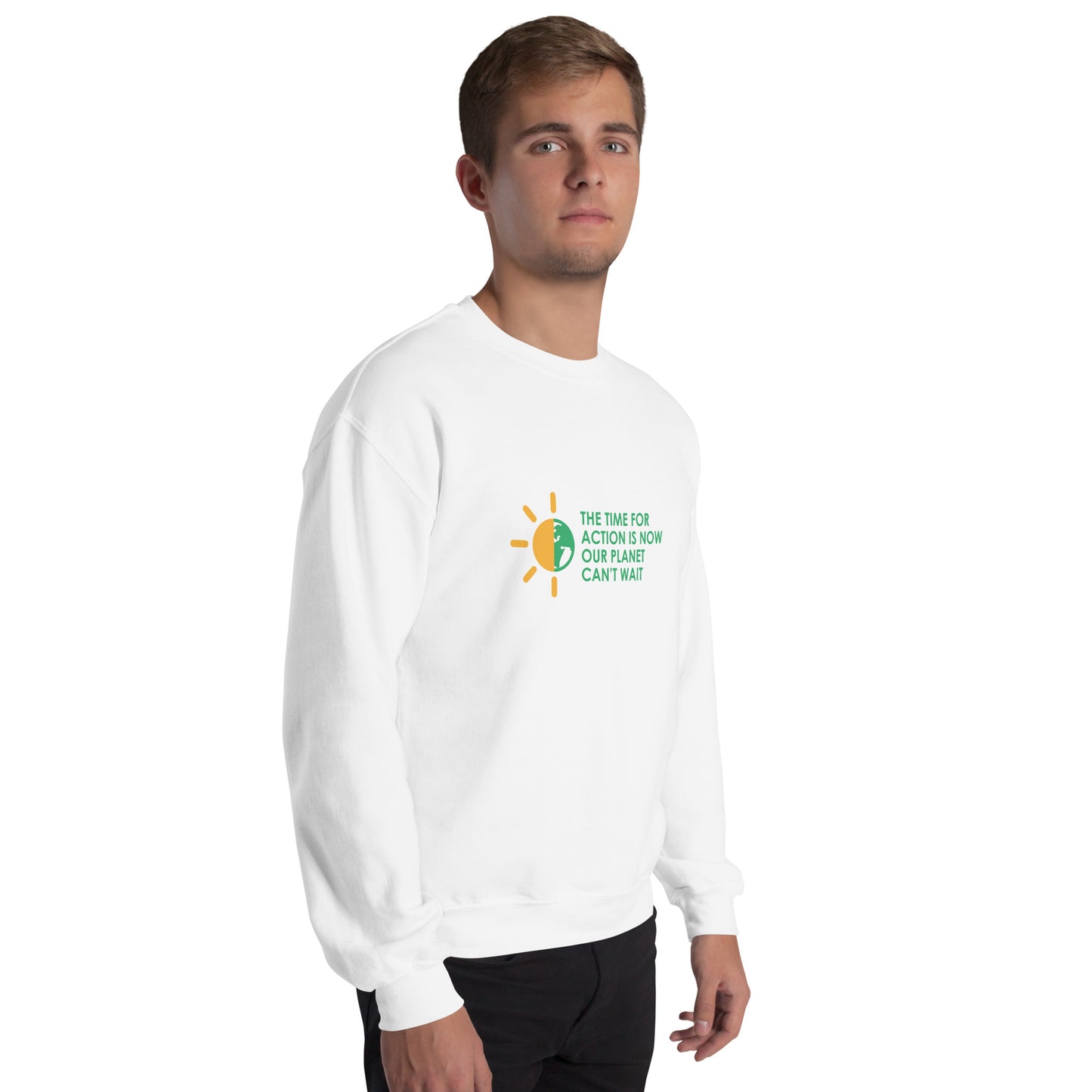 The Time For Action - Sustainably Made Unisex Sweatshirt