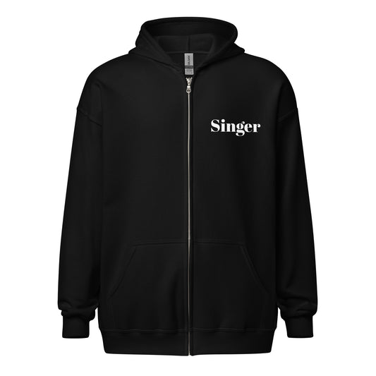 Singer - The Job Collection - Sustainably Made Unisex heavy blend zip hoodie