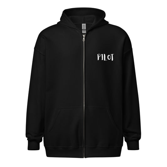 Pilot - The Job Collection - Sustainably Made Unisex heavy blend zip hoodie