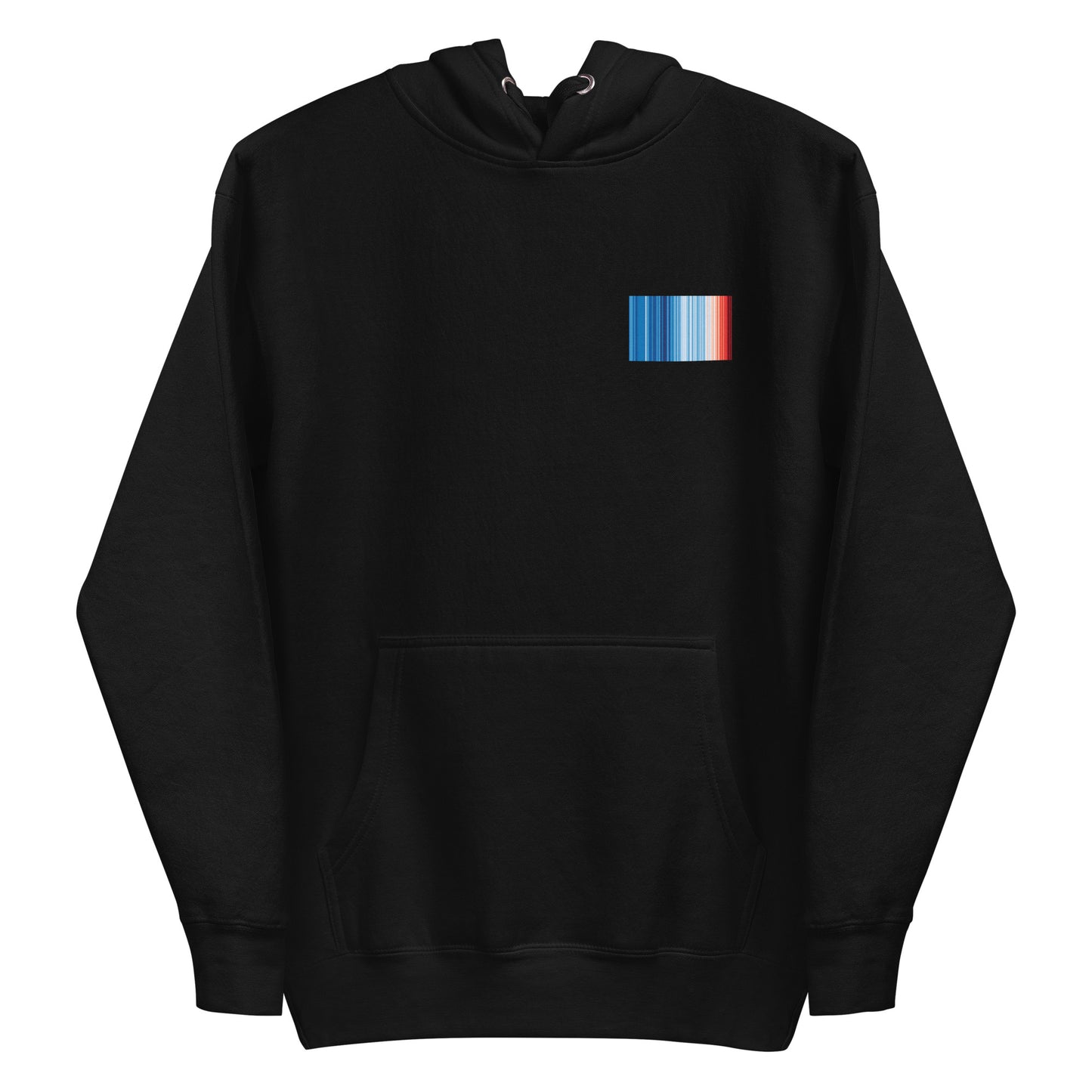 Climate Change Global Warming Stripes | Basic - Sustainably Made Hoodie