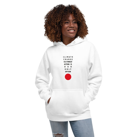 Climate Change Is a Threat - Sustainably Made Unisex Hoodie