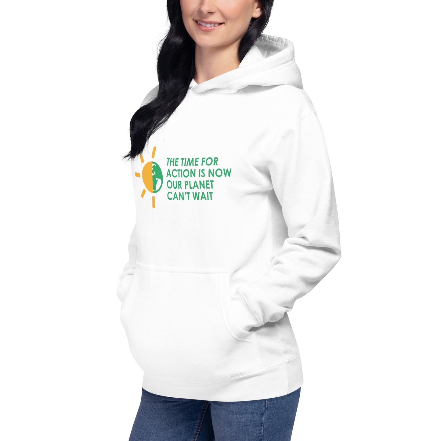 The Time For Action - Sustainably Made Unisex Hoodie