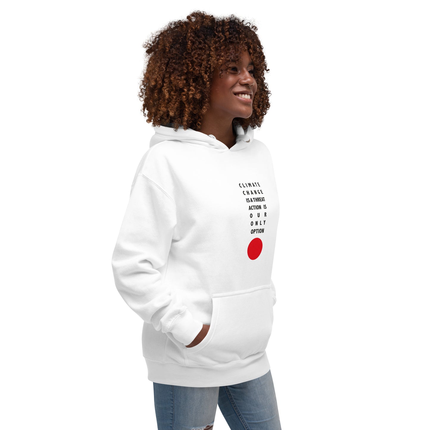Climate Change Is a Threat - Sustainably Made Unisex Hoodie