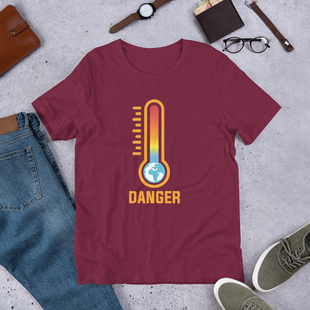 Danger - Sustainably Made Unisex t-shirt