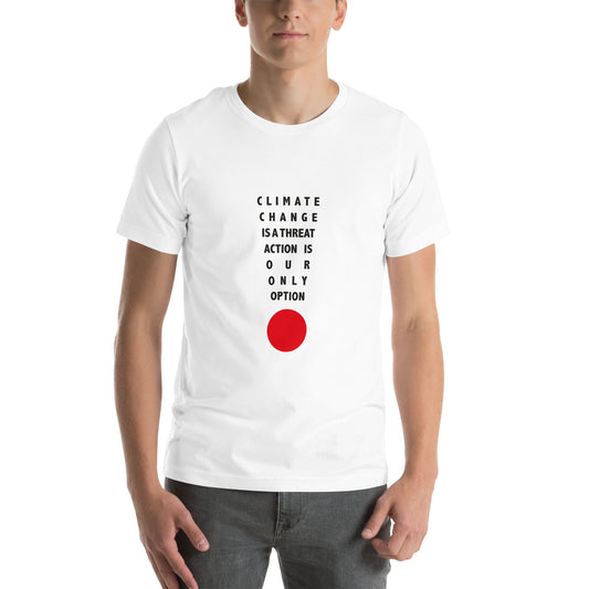Climate Change Is a Threat - Sustainably Made Unisex t-shirt