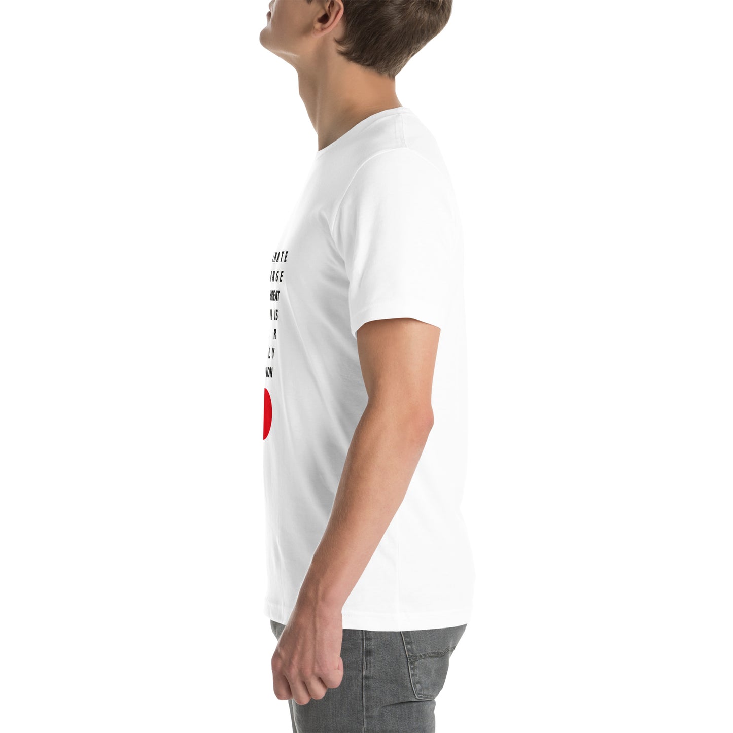 Climate Change Is a Threat - Sustainably Made Unisex t-shirt