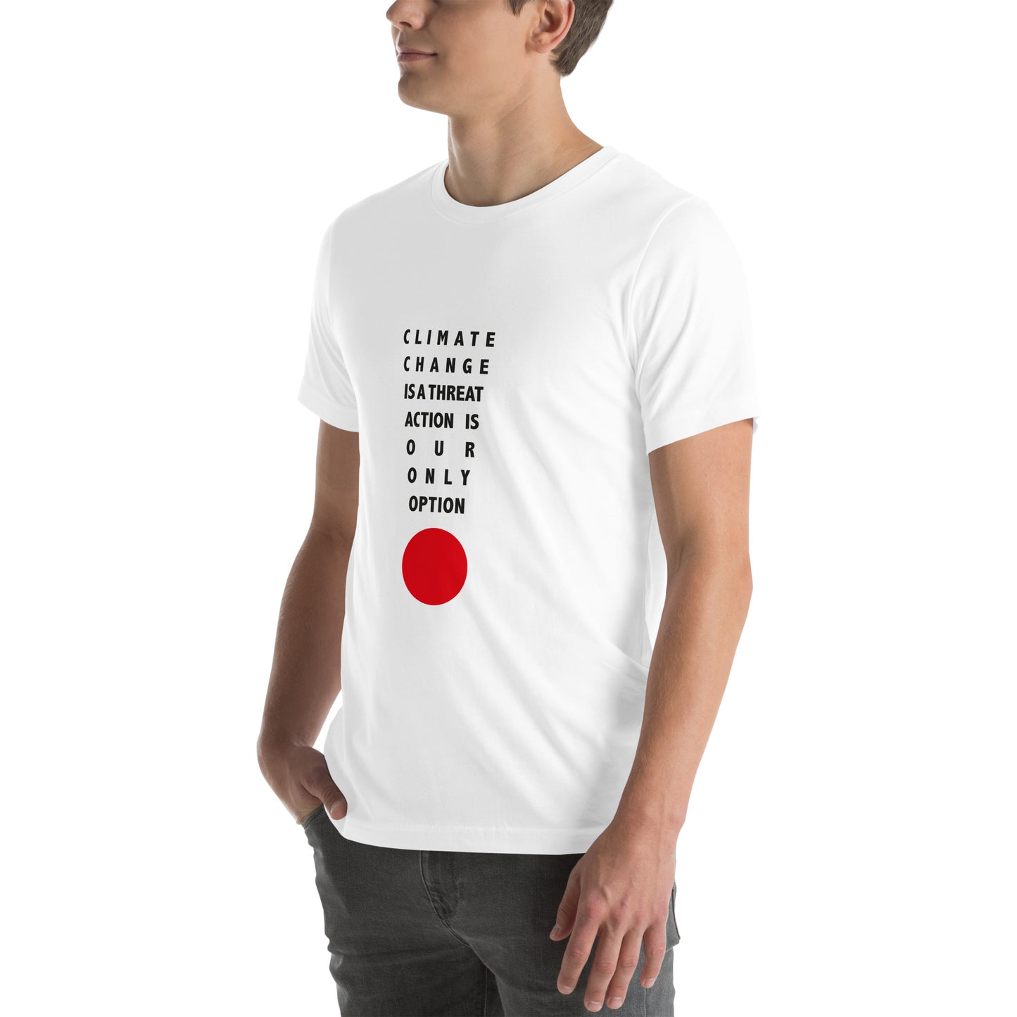 Climate Change Is a Threat - Sustainably Made Unisex t-shirt