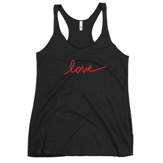 Love - Sustainably Made Women's Racerback Tank