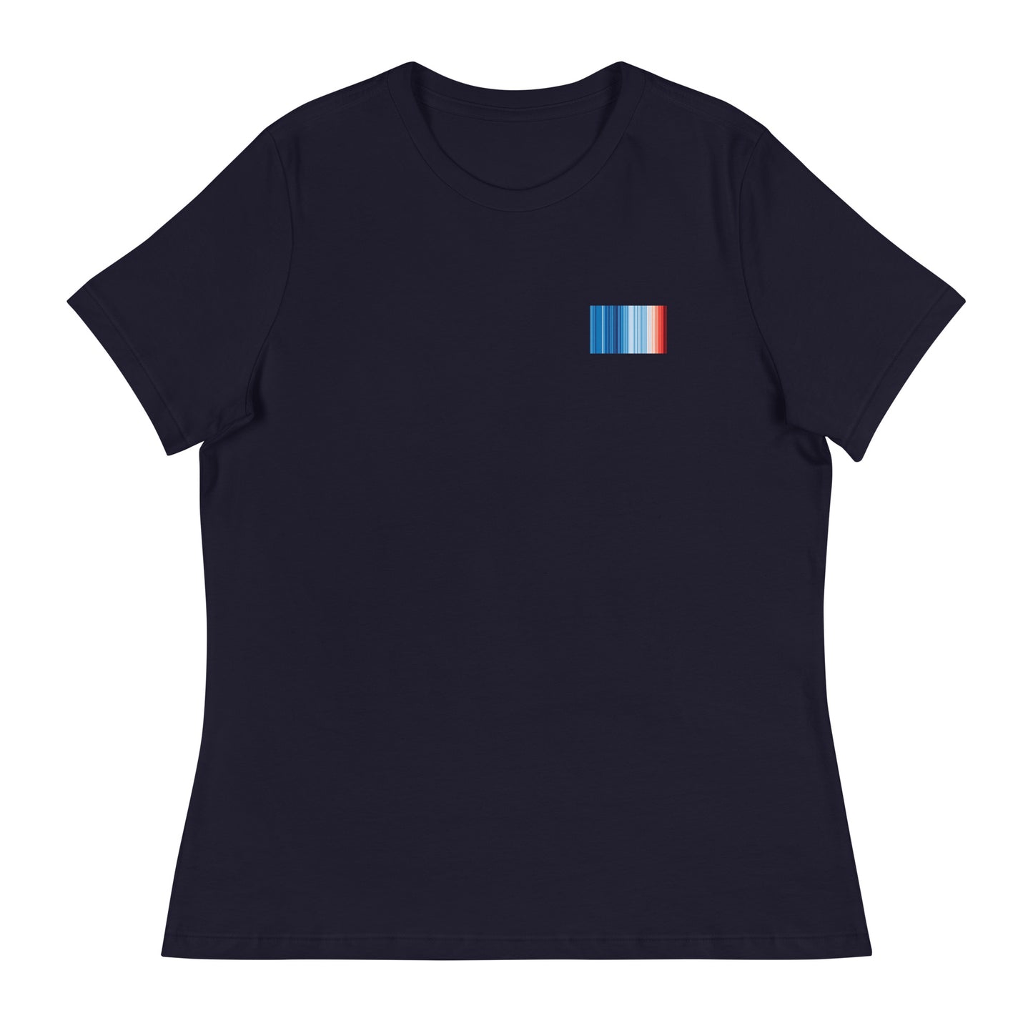 Climate Change Global Warming Stripes | Basic - Sustainably Made Women's T-shirt
