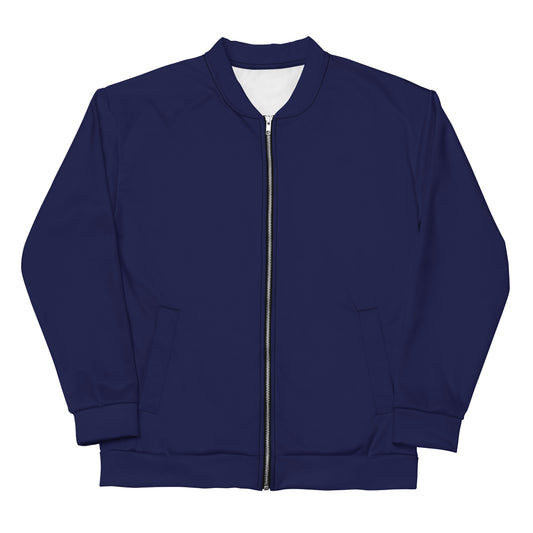 Basic navy sustainably made bomber jacket