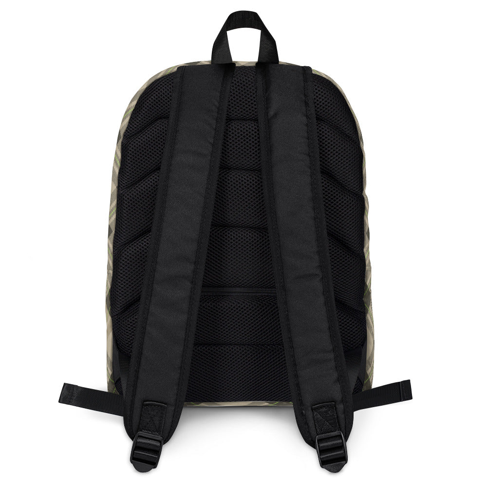 Brown Tartan - Sustainably Made Backpack
