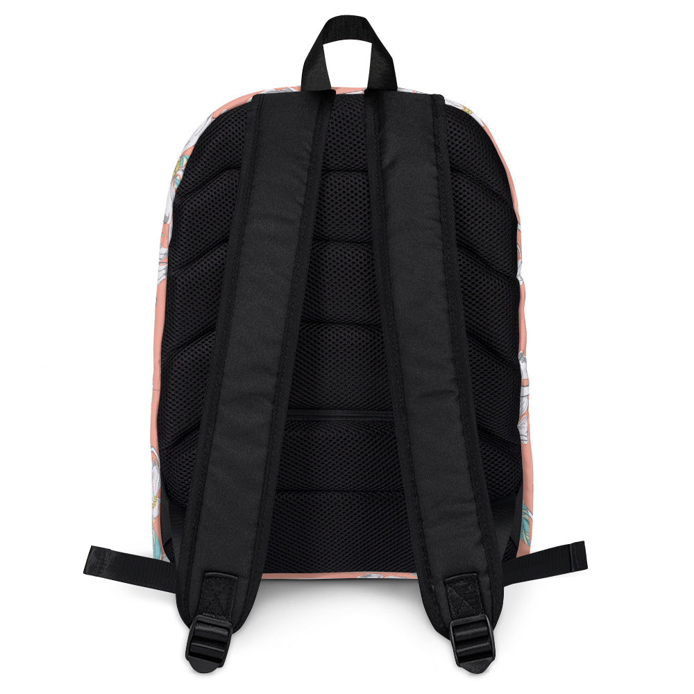 Pink Floral - Sustainably Made Backpack