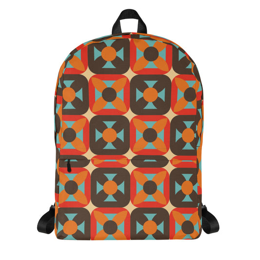 Retro Block - Sustainably Made Backpack