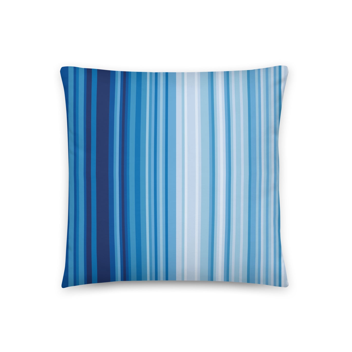 Climate Change Global Warming Stripes - Sustainably Made Basic Pillow
