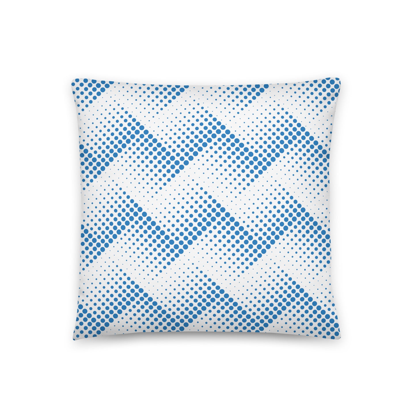 Blue Halftone - Sustainably Made Pillows