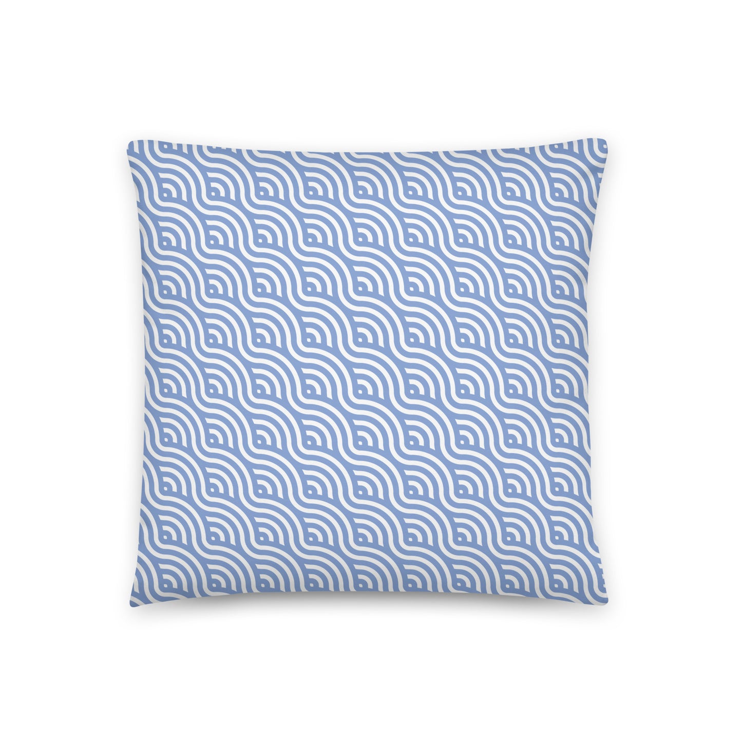 Blue Wave Pattern - Sustainably Made Pillows