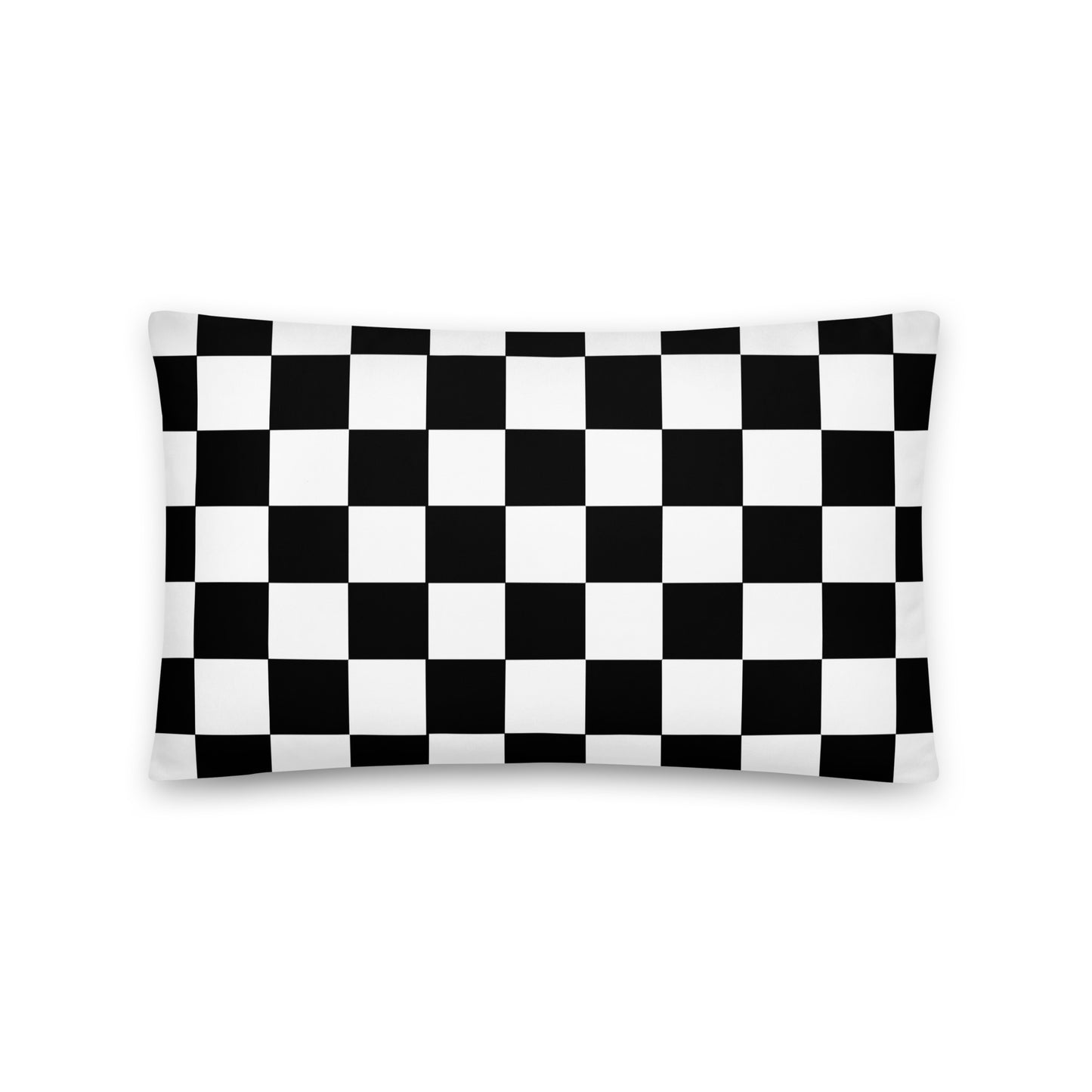 Black & White Chequered Flag - Sustainably Made Pillows
