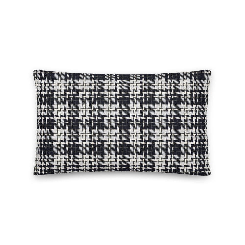 Black & White Tartan - Sustainably Made Pillows