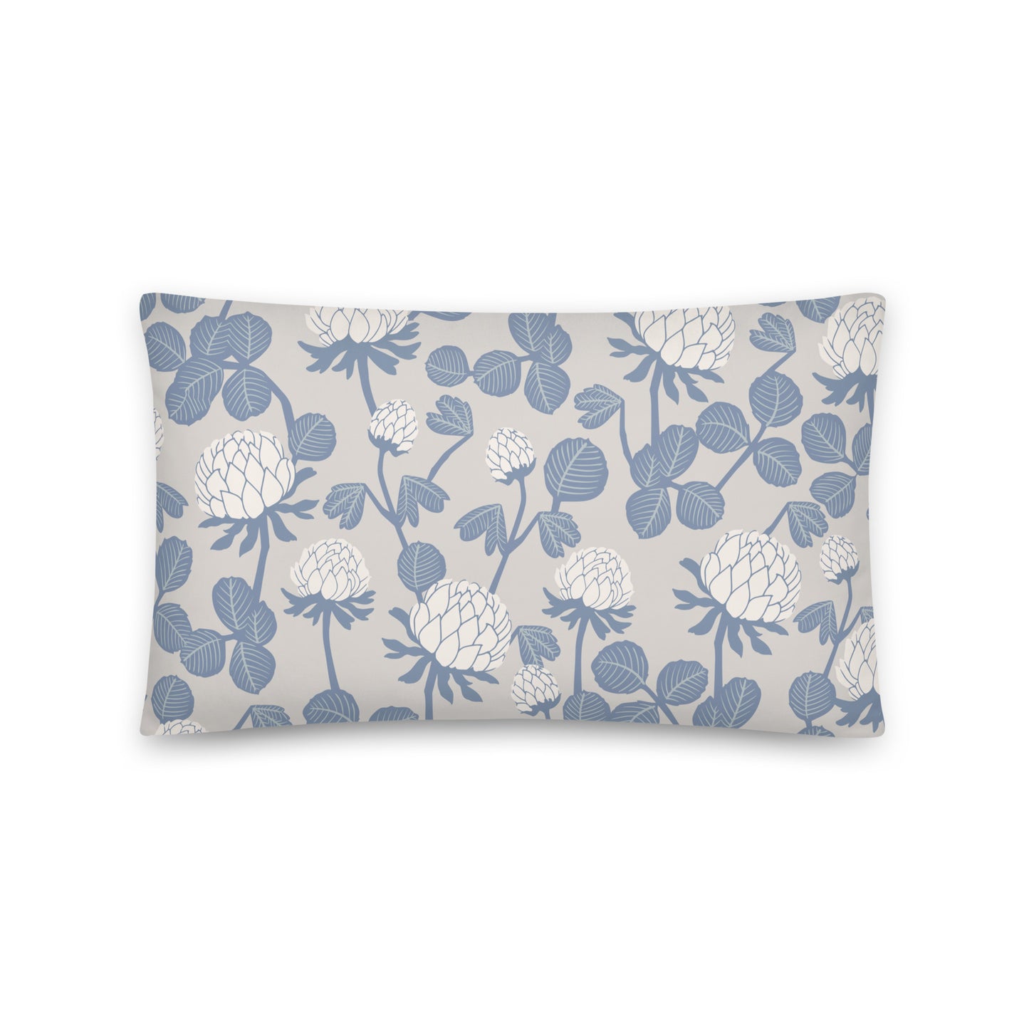Grey Floral - Sustainably Made Pillows