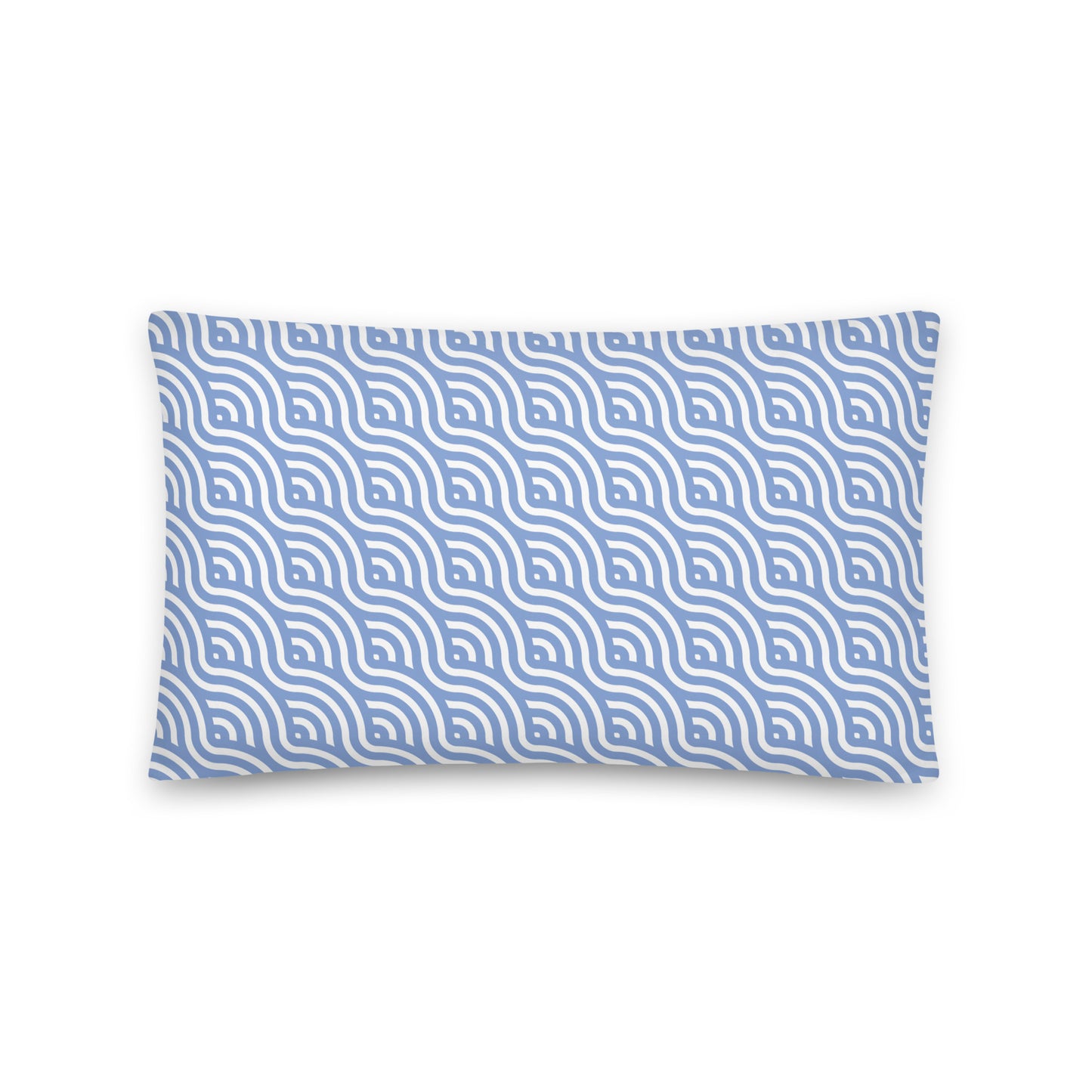 Blue Wave Pattern - Sustainably Made Pillows