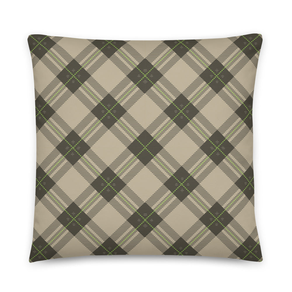 Brown Tartan - Sustainably Made Pillows