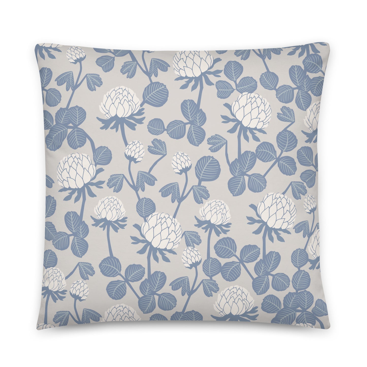 Grey Floral - Sustainably Made Pillows