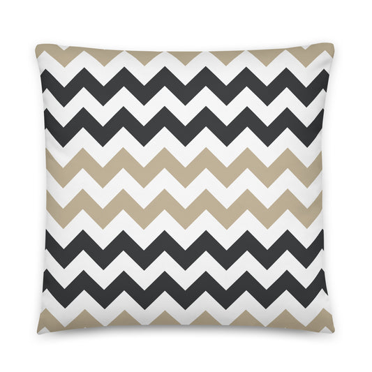 Two-Tone Zigzag Pattern - Sustainably Made Pillows